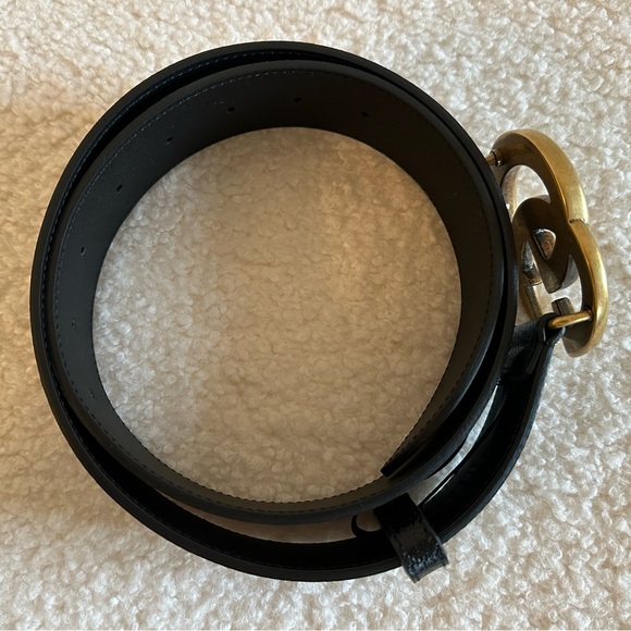 Authentic Gucci GG Marmont Wide Belt 75 - Picture 2 of 9